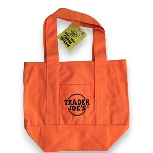 Trader Joe’s Canvas Mini Tote Bag - Orange